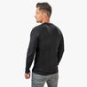 Alpin-Loacker-negro-camisa-manga-larga-ligera-merino-hombre, camisa de lana merino manga larga ultraligera negro, comprar ropa merino online, camisa merino hombre