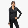 Alpin Loacker merinovilla pitkähihainen paita naisten musta, naisten merinovilla alusvaatteet, longlseeve merinovilla naisten musta, kevyt merino toiminnallinen paita
