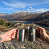Alpin Loacker Tazze e tazze da campeggio, acciai inossidabili per campeggio e fazzoletti di riso con Henkel Outdoor nei 