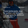 Jackie légère pour le ski de la station de ski