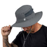 Sombreros solares antiultravioleta grises para hombres y mujeres, Alpin Loacker Sombrero de escalada modelo neutral