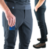 Alpin Loacker Pantalones de senderismo hombre de bolsillo negro